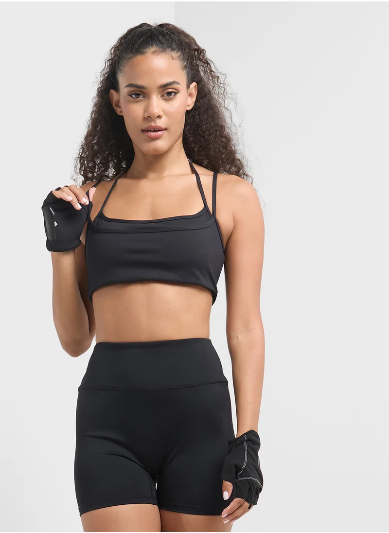 FRWD Strappy Back Cutout Detail Sports Bra