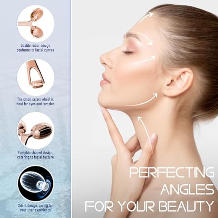 Yeamon Gua Sha Facial Tools and Face Roller Set, Facial Massage Tool for Women’s Skincare Routine,Cooling Stainless Steel Face Sculpting Eyes Roller Guasha for Daily Use or Self-Care Gift for Women - Image 3