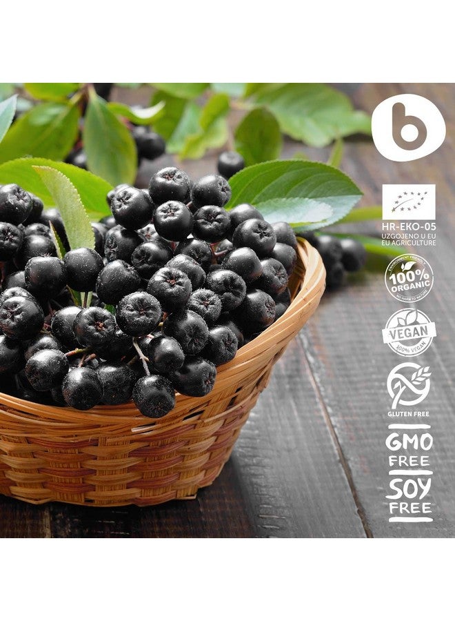 B. Organic Aronia Berry Capsules - Black Chokeberry Supplement with Natural Anthocyanin & Polyphenols for Immune Defend - from Aronia Berries Powder - GMO-Free, Gluten-Free - 500mg, 90 Vegan Capsules - Image 5