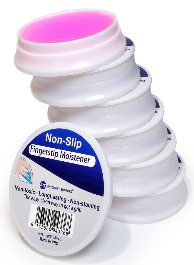 Executive Supplies مرطب أطراف الأصابع - جل عديم الرائحة وغير سام للعد والفرز والتصنيف والإغلاق - مرطب مكتبي قابل لإعادة التعبئة بقاعدة مانعة للانزلاق - عبوة سهلة الفتح - عبوة من 6 قطع - Image 1