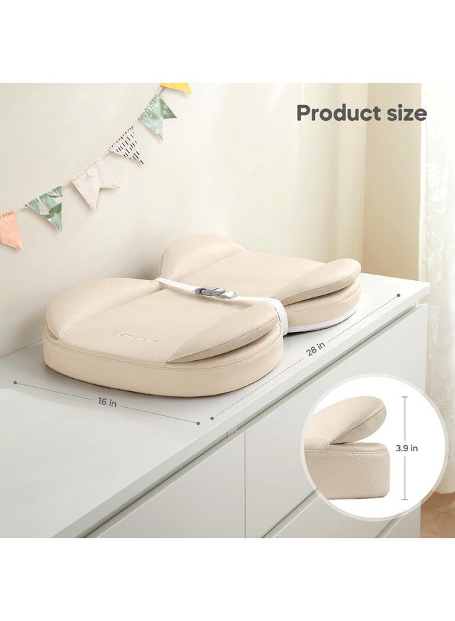 Mamatepe Leather Baby Changing Pad with Waterproof & Wipe-Clean for Dresser and Table, Lightweight and Portable - Memory Foam Cushion for Comfort, 28X16 - Image 3