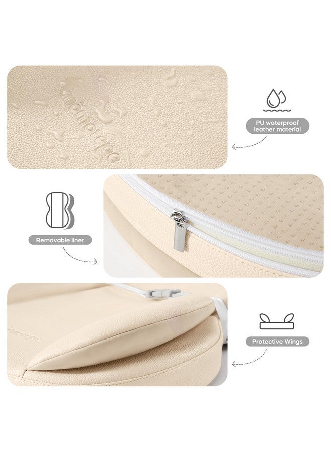 Mamatepe Leather Baby Changing Pad with Waterproof & Wipe-Clean for Dresser and Table, Lightweight and Portable - Memory Foam Cushion for Comfort, 28X16 - Image 5