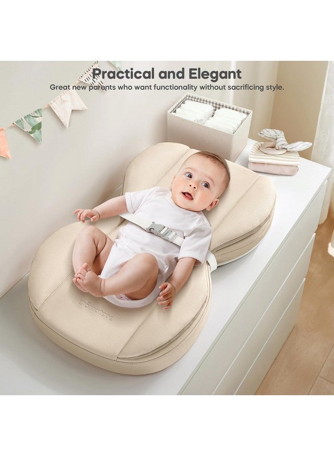 Mamatepe Leather Baby Changing Pad with Waterproof & Wipe-Clean for Dresser and Table, Lightweight and Portable - Memory Foam Cushion for Comfort, 28X16 - Image 4