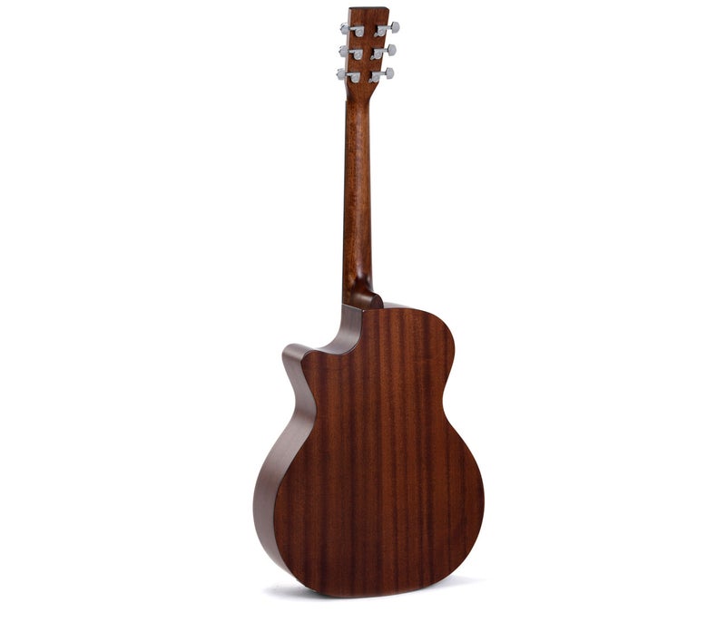 Sigma Grand Orchestral OM-14 Fret Cutaway Semi Acoustic Guitar - Natural - Image 3