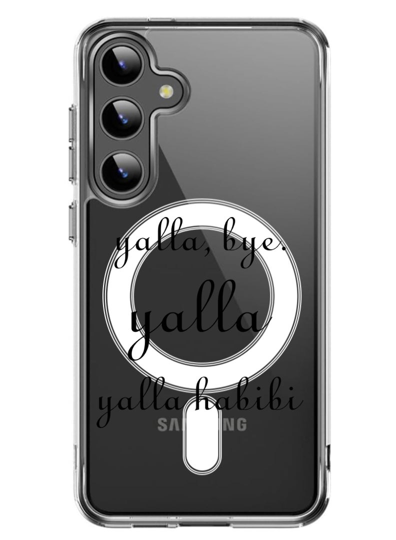 Theodor Magnetic Case for Samsung Galaxy S24 6.2-inch Compatible with MagSafe Wireless Charging, Shockproof Phone Bumper Cover Yalla-01 - Image 1