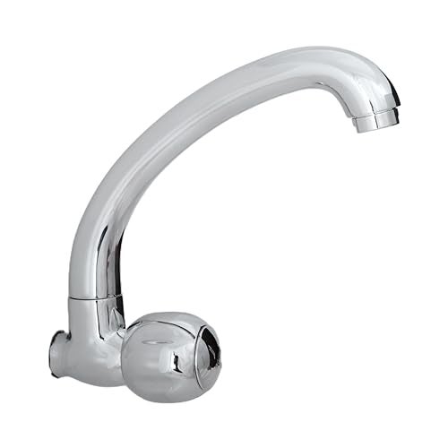 JAQUAR Clarion Series Wall Mounted Cold ONLY Basin TAP (Chrome) | Half Turn, Brass Body Water Tap/Faucet/Cock for Bathroom/Kitchen Wash Basin | CQT-CHR-23347 - Image 3