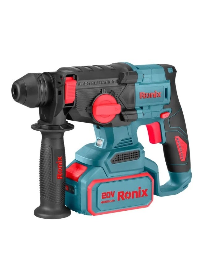رونيكس هيلتي لاسلكي 20V برشلس | شاكوش تخريم SDS-Plus بطاقة 2.5J  , # 8678 - Image 1