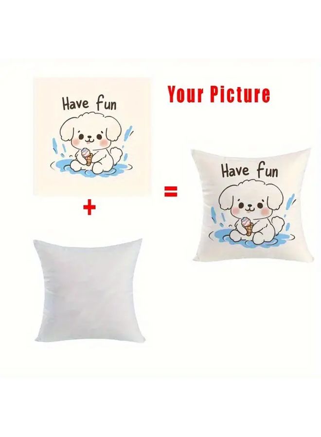 Customizable 18x18 Inch Colorful Photo Pillowcase Double Face Love Design Modern Home Decor Cover - Image 2