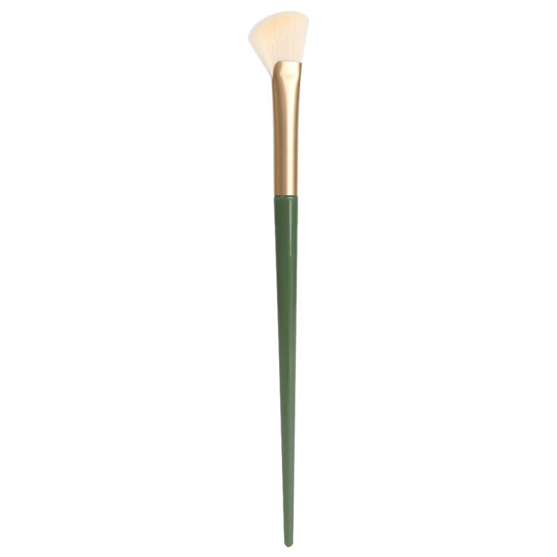 TEONEI Half Fan-shape Nose Shadow Brush,Angled Contour Makeup Brush,Professional Highlighter Blush Make Up Tools,2PCS - Image 4