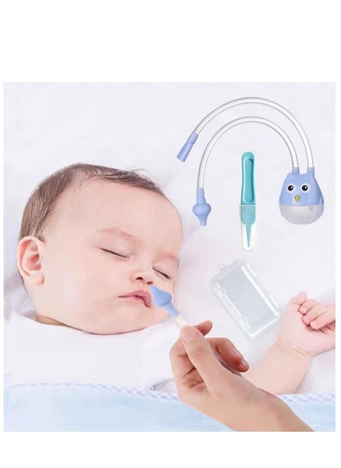 MIXDE Silicone Baby Nasal Aspirators Safe Anti-reflux Infant Nose Cleaner Pump with Clip Toddler Care Set for Newborn  - Image 1
