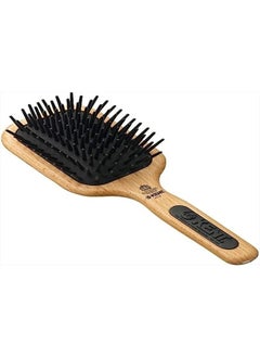 KENT Kent PF19 Beechwood Cushion Paddle Brush - Scalp Massager and Detangler Brush - The Hair Brush for Thick Hair - Scalp Massager Hair Growth Stimulator - Hair Detangler Brush and Curly Hair Brush 