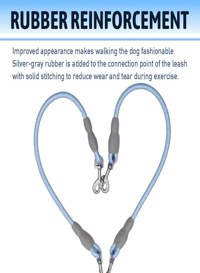 AKEISHE Double Dog Leash with 360° Swivel No Tangle, Heavy-Duty Dual Dog Leash for Walking, Running, or Training, Detachable Nylon Lead for Small, Medium & Large Dogs - Image 5