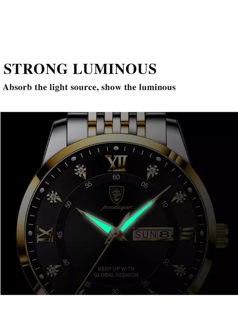 POEDAGAR ساعات للرجال أزياء الأعمال ووتش - Image 4