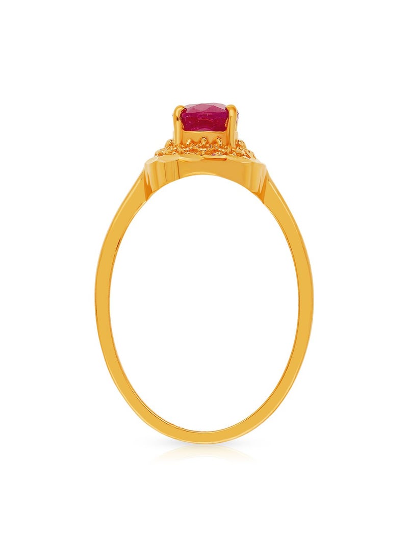 Malabar Gold and Diamonds 22 Carat 916 Purity Precia Gemstone Ring PRGSOC010RN1 for Women  - Image 3