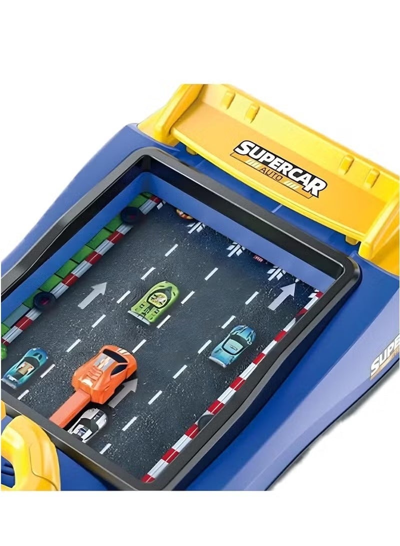ألعاب عجلة القيادة للأطفال محاكاة لعبة سباق السيارات مع لعبة تعليمية تعليمية تفاعلية موسيقية لسباق سطح المكتب لعبة حسية للأطفال الصغار (السباق) - Image 5
