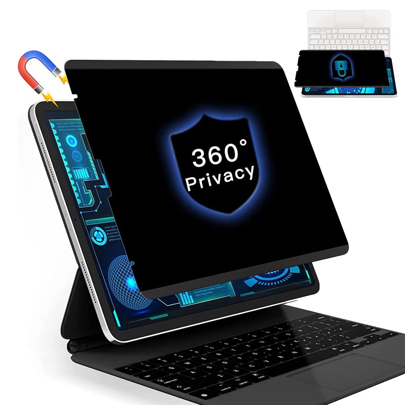 FILMEXT 360° Ipad Pro 11 Privacy Screen Protector Magnetic Privacy Screen Filter for Ipad Pro 11 inch/Ipad Air 5th 2022/Air 4 2020 Reusable/Removable - Image 1