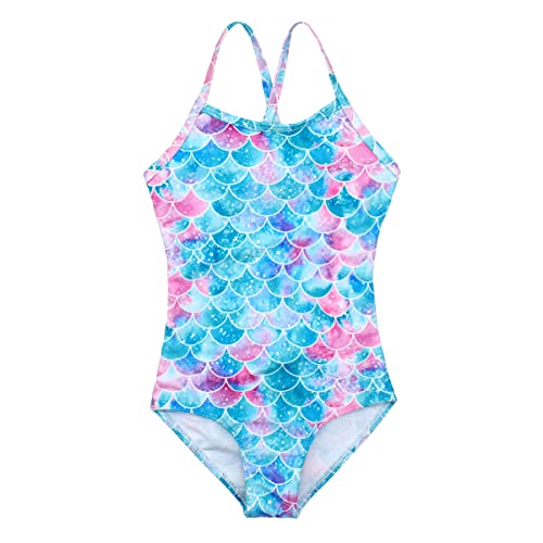 HONISEN Little Toddler Girls One Pieces Swimsuit Cute Swimwear Bathing Suits Scale 5T - Image 1