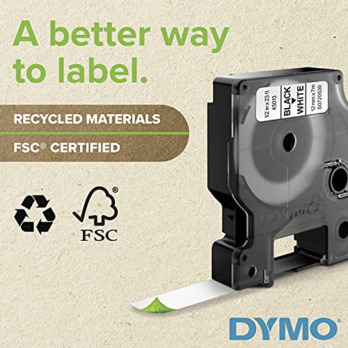 DYMO Rhino Industrial Heat-Shrink Labels 3/8" Tube Black Print on White - Image 2