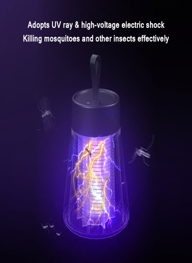 Mosquito Trap Zapper Portable Mosquito Killing Lamp Electric Mosquito Lamps Rechargeable Electronic Insect Attractant Trap for Home Office Bedroom Baby Room Camping - Image 3