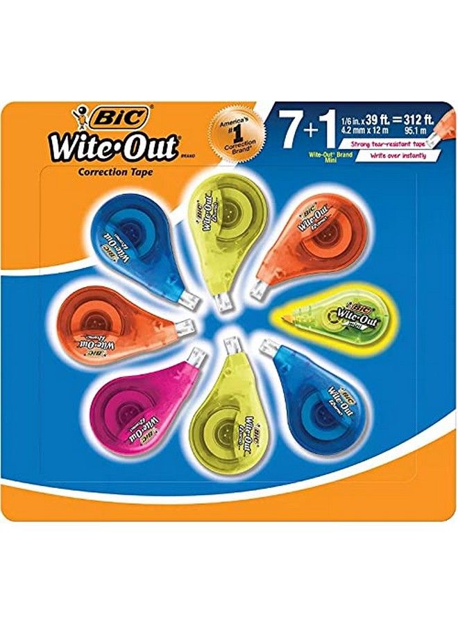 Bic شريط تصحيح بيك وايت آوت EZ كوركت 7 قطعة + 1 شريط تصحيح بيك وايت آوت ميني مكافأة - Image 2