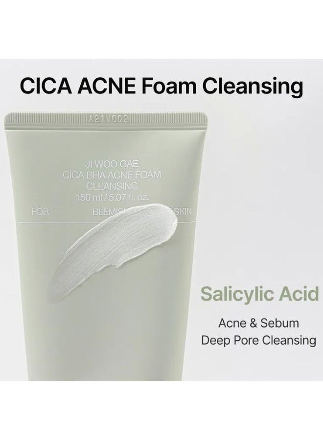 celimax Ji Woo Gae Cica BHA Acne Foam Cleansing 150ml - Image 2