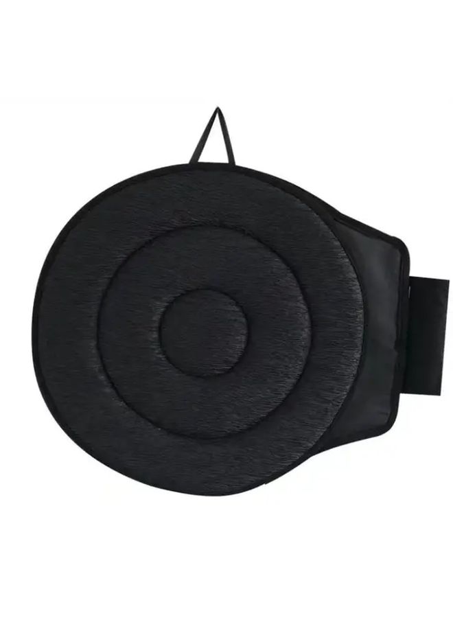 Double Ring Black Memory Foam Car Seat Cushion 360 Rotating Ergonomic Support Portable - Image 4