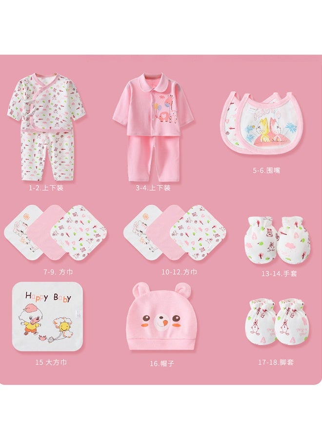 Beauenty 18pcs Baby Gift Box, Newborn Clothing Set Baby Clothes Gift Set, Newborn Gift Set,Newborn Outfit Set Baby Gift Box for Boys and Girls - Image 2