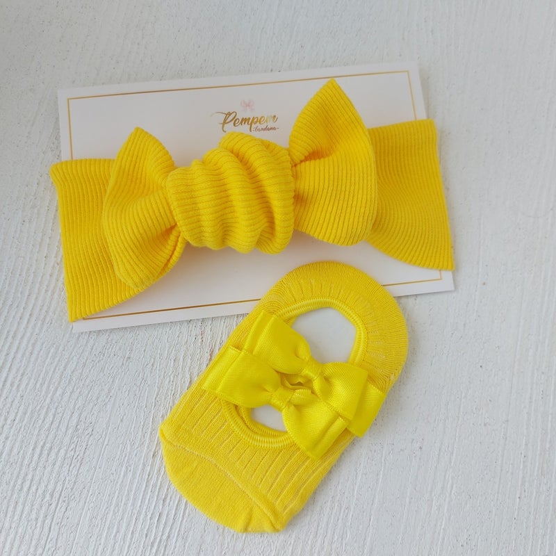 Pempem Bandana Baby Girl Bandana Socks Set 