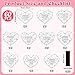 JAPBOR Valentines Christian Coloring Craft for Kids 30PCS Jesus Loves Me Color Your Own Magnet Kit Religious Valentines Day Heart DIY Fridge Magnetic Stickers for Classroom Draw Paint Activities - Image 4