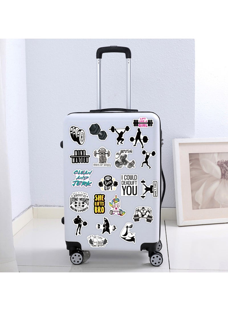 50PCS Gym Stickers Fitness Stickers Workout Fitness Stickers for Planners and Journals Gifts Laptop Skateboard Computer Phone Stickers for Boys Girls Teens Kids Adults - Image 4