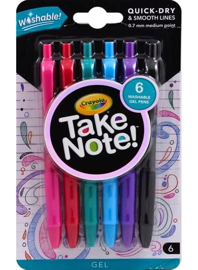 كرايولا 6 قيراط. خذ ملاحظة على أقلام جل قابلة للغسل - Image 2