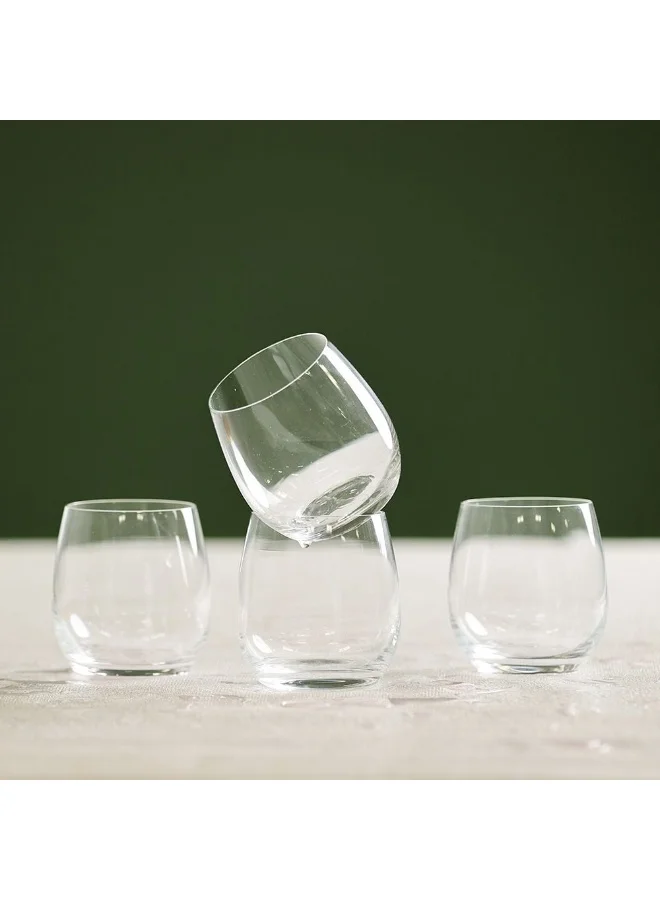 DANUBE HOME Minetta 6-Piece Scotch Glass Set - 350ML Premium Tumbler Glasses for Whisky & Cocktails - Elegant Glassware for Home Bar & Entertaining - Ideal Gift Idea