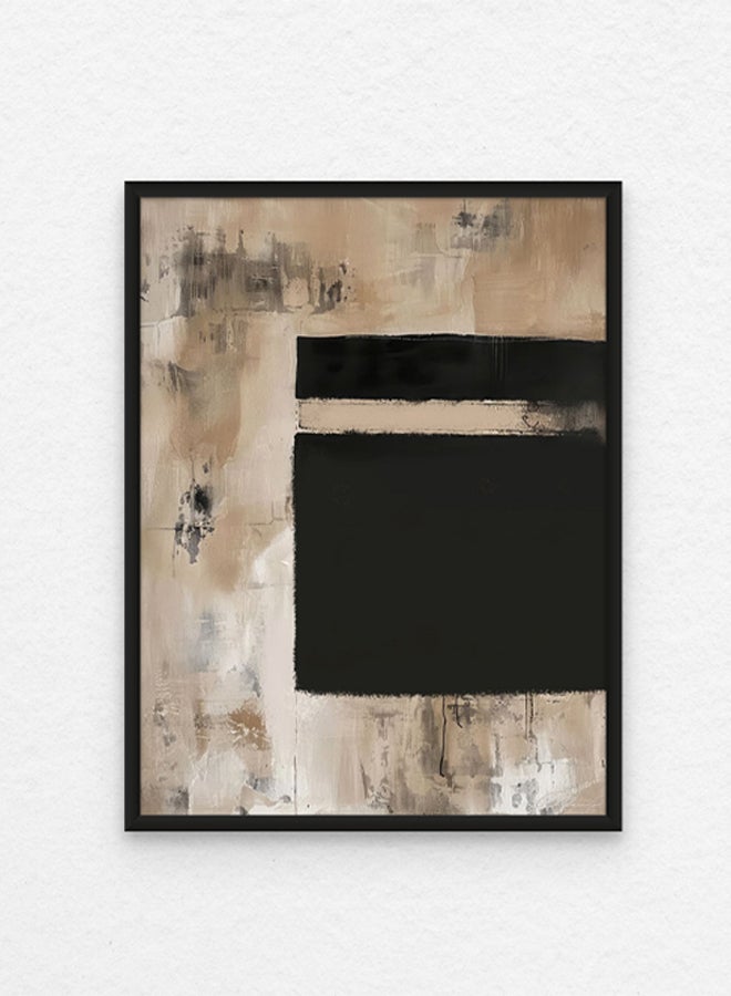 Art Decor Art Decor Abstract Islamic Wall Art of Ka'bah Minimal Kaa'bah Painting Framed Fine Art Wall Décor for Living Room Bedroom Dining Room Office Gifting - Image 1