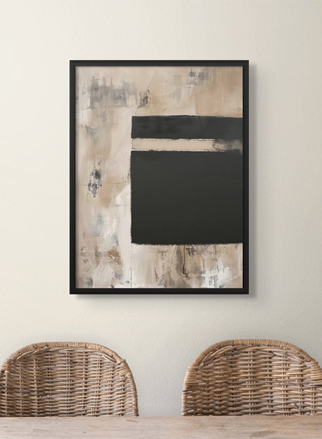 Art Decor Art Decor Abstract Islamic Wall Art of Ka'bah Minimal Kaa'bah Painting Framed Fine Art Wall Décor for Living Room Bedroom Dining Room Office Gifting - Image 3