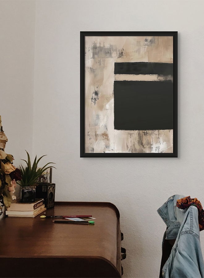 Art Decor Art Decor Abstract Islamic Wall Art of Ka'bah Minimal Kaa'bah Painting Framed Fine Art Wall Décor for Living Room Bedroom Dining Room Office Gifting - Image 2