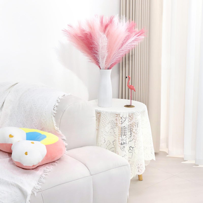 MUUNC Pink Pampas Grass Decor 30 Pcs 21.7 Inch Faux Pampas Grass Bulk Artificial Dried Flowers Small Vase Filler Pompas Grass. - Image 2