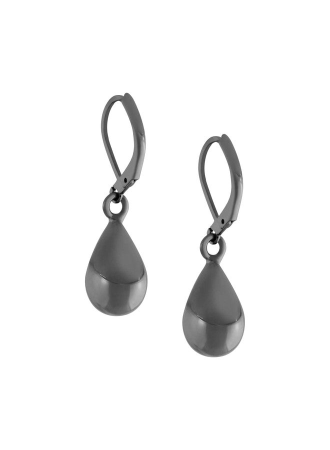 Sacina Black Teardrop Hoop Earrings, Gothic Emo Punk Grunge Y2k Aesthetic Earrings, Goth Jewelry, Christmas Jewelry Gift for Women - Image 1