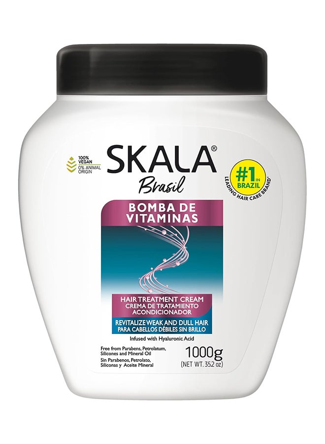 SKALA Expert Bomba de Vitaminas Hair Treatment Cream I Ideal for Weak and Dull Hair I Contains Hyaluronic Acid I 1000 grams - Image 2