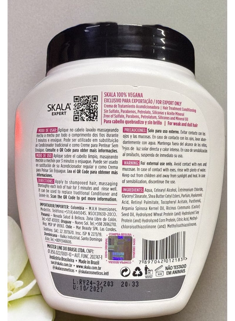 SKALA Expert Bomba de Vitaminas Hair Treatment Cream I Ideal for Weak and Dull Hair I Contains Hyaluronic Acid I 1000 grams - Image 3