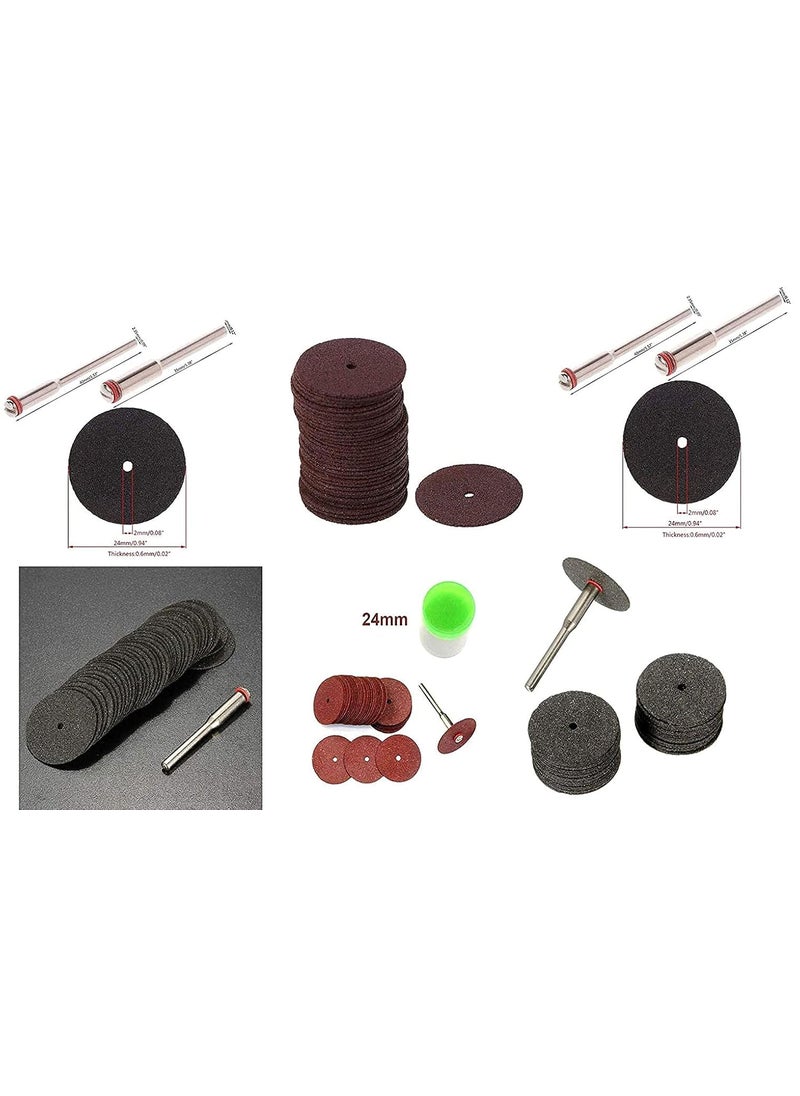 DIY Crafts DIY Crafts CTDIYHI23317 24mm Universal Abrasive Disc Cutting Discs Reinforced Cut Off Grinding Wheels Rotary Blade Cuttter Tools Black  - Image 2