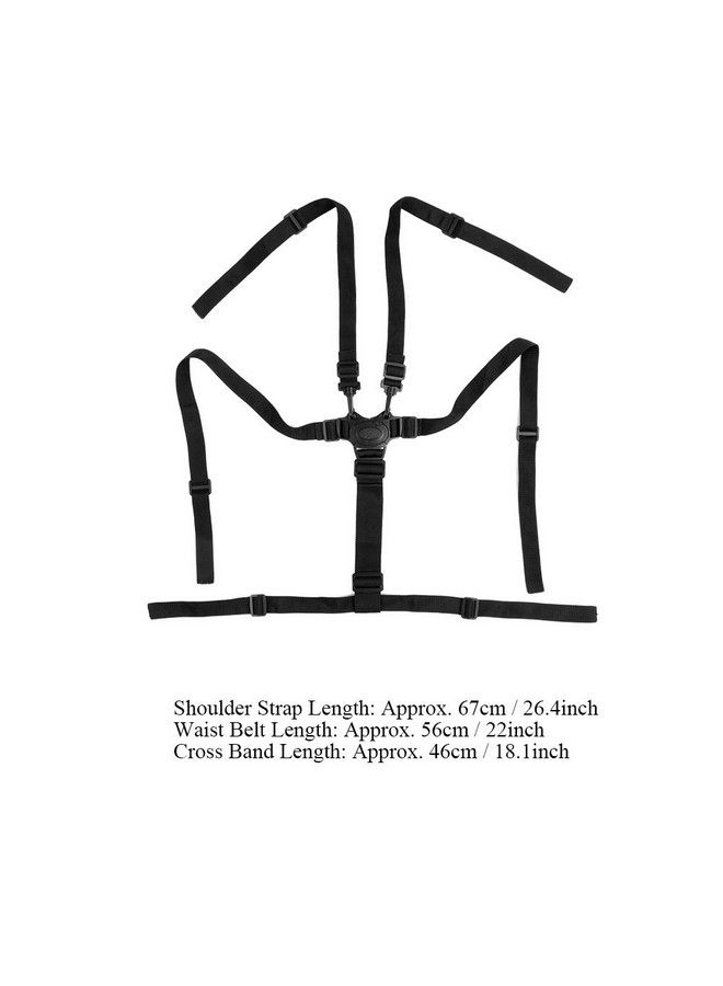 Zerodis 5 Point Child Seat Belt Harness Universal Adjustable Strap Baby Stroller Pushchair Rotating Protection - Image 4