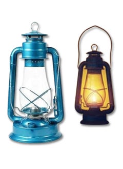 ARTC ARTC Vintage Blue Fanoos Lantern – Old Style Hurricane Lantern Light, Kerosene & Oil Powered for Outdoor Camping, Garden, and Rustic Home Decor – Antique Retro Design for Classic Lighting  - Image 1