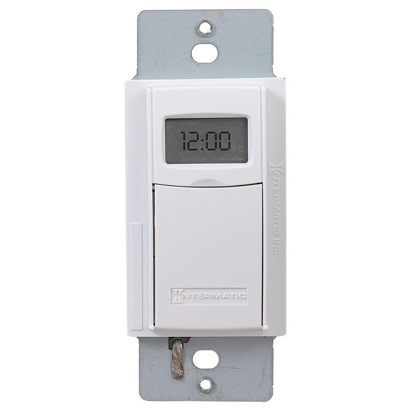 Intermatic EI600WC Decorator Digital In-Wall 7-Day Astronomic Timer, White - Image 2