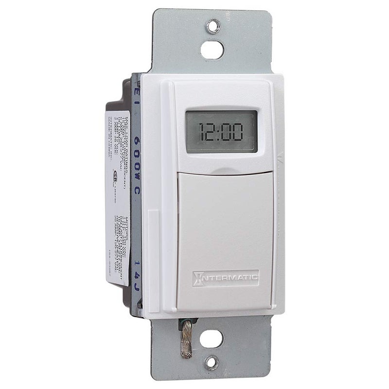 Intermatic EI600WC Decorator Digital In-Wall 7-Day Astronomic Timer, White - Image 3