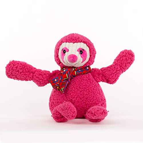 HuggleHounds Knottie Plush Dog Toy Dog Stuffed Animal Toy Puppy Toys Squeaky Dog Toy for Small Medium Large Dogs Durable Plush to Keep Them Busy Sloth Large - Image 1