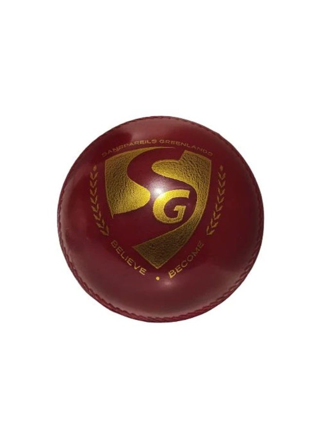 SG Everlast Tec Cricket Ball (Believe.Become) - Image 1