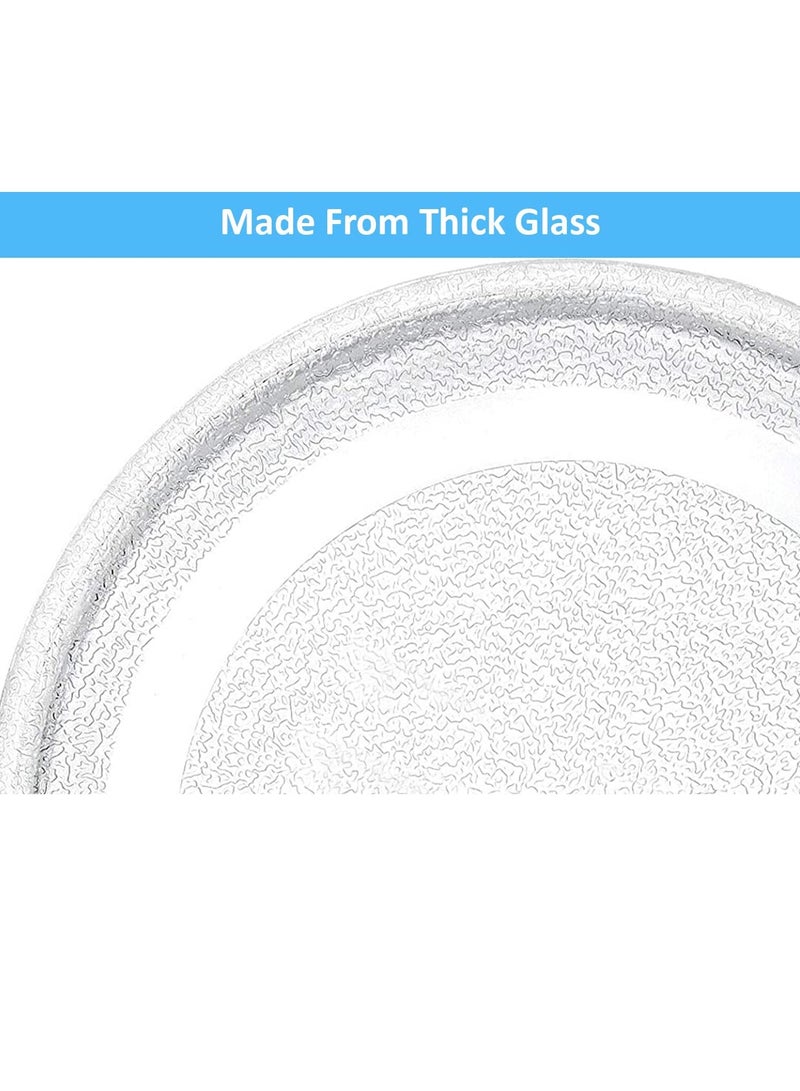 Rubik Microwave Oven Plate Replacement Small (24.5cm, Flat Bottom) Turntable Glass Tray Dishwasher Safe, Universal Compatibility  - Image 5