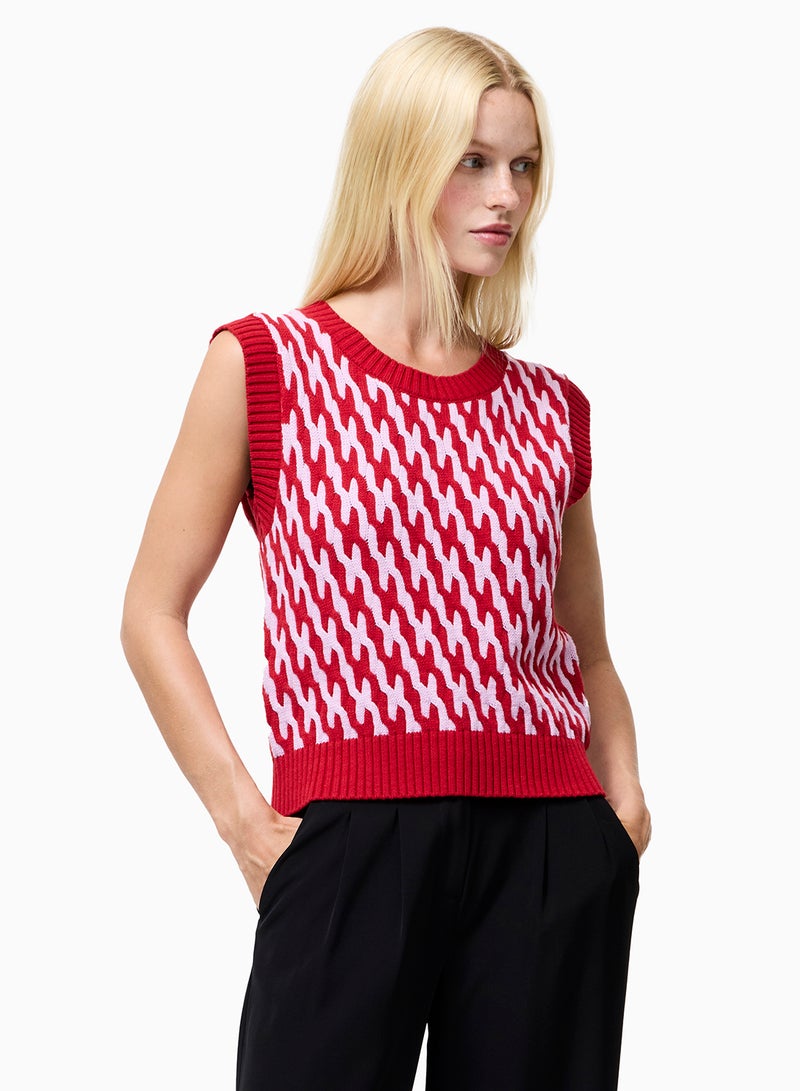 فرنش كونكشن سترة مخططة كلارا فليك - Image 3