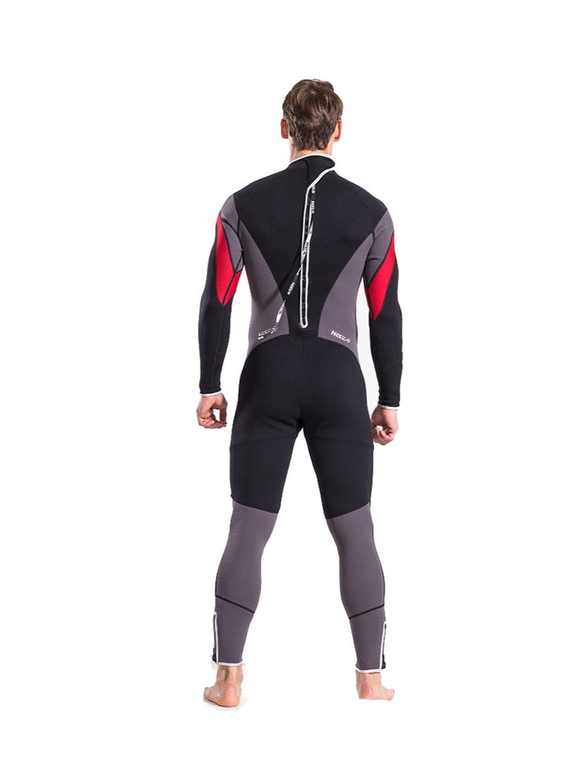 Hisea Full Wetsuit 2.5mm Neoprene Diving Suits for Men Women Youth, Thermal Thicken Swimwear Long Sleeve UV Protection Back Zip Jumpsuit for Scuba Snorkeling Surfing Swimming Water Sports - Image 2