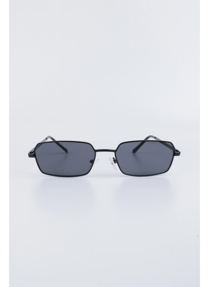 Silvio Monetti نظارات شمسية سوداء للجنسين مع حماية UV 400 23SM58037R01  - Image 1